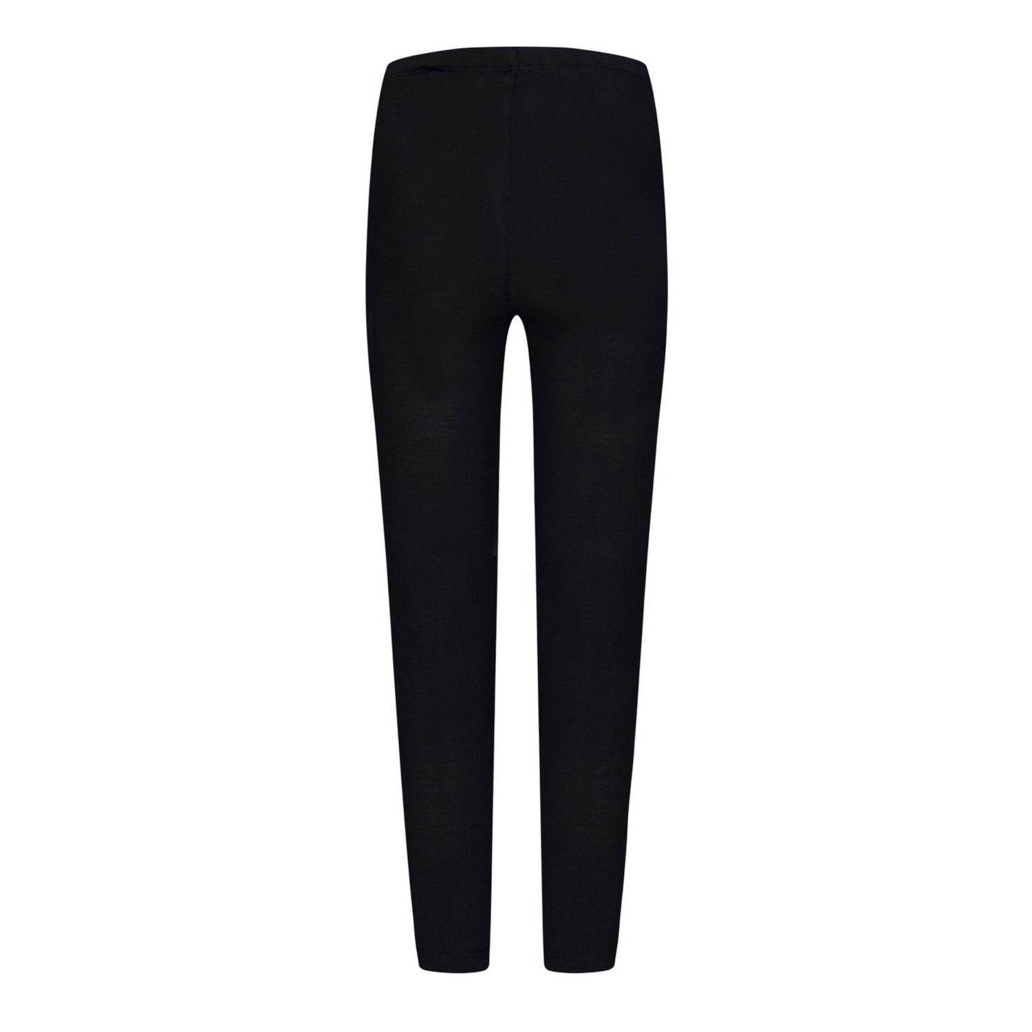 Black-Pink - Back - Off White Girls Rounded Slim Leggings