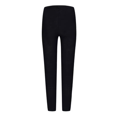 Black-Pink - Back - Off White Girls Rounded Slim Leggings
