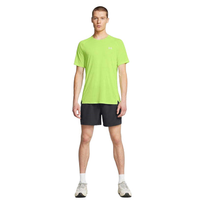Green - Pack Shot - Under Armour Mens Launch Trail Run Raglan T-Shirt