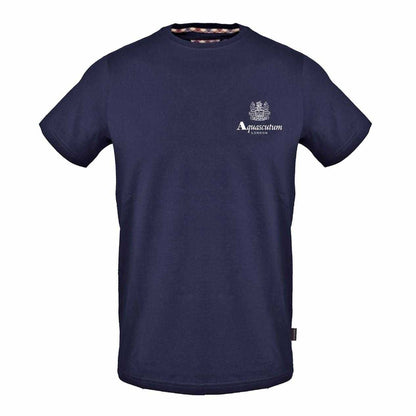 Navy - Front - Aquascutum Mens Logo T-Shirt