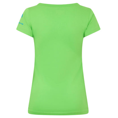 Green - Back - Head Womens-Ladies Big Logo T-Shirt