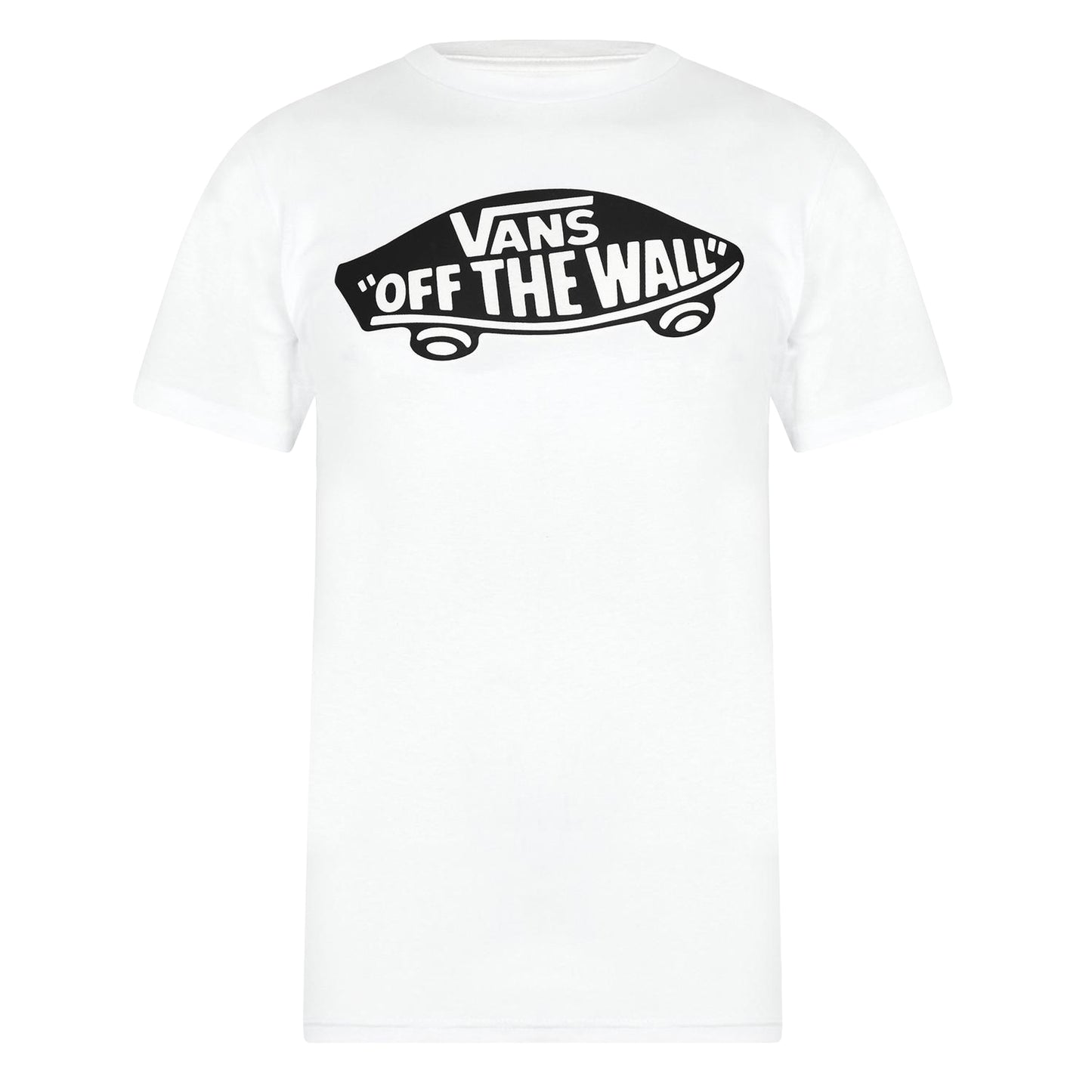 White - Front - Vans Childrens-Kids Style 76 Crew Neck T-Shirt