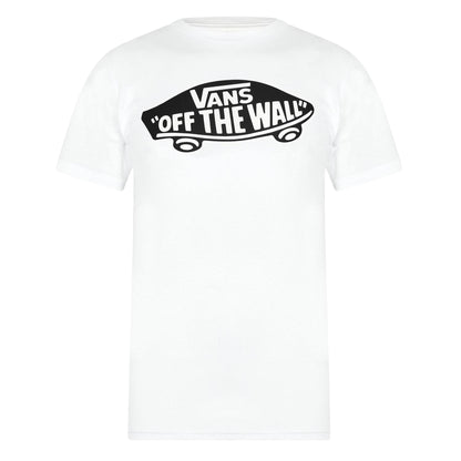 White - Front - Vans Childrens-Kids Style 76 Crew Neck T-Shirt