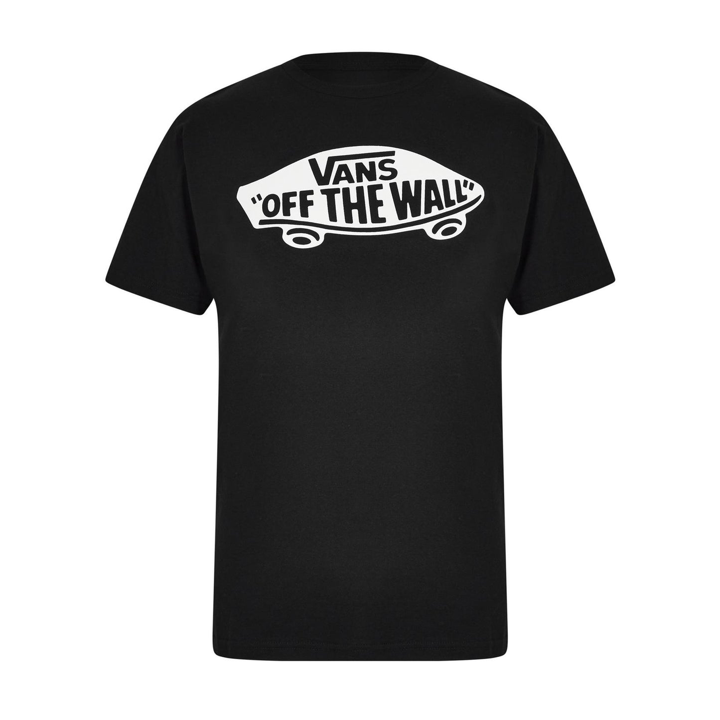 Black - Front - Vans Childrens-Kids Style 76 Crew Neck T-Shirt
