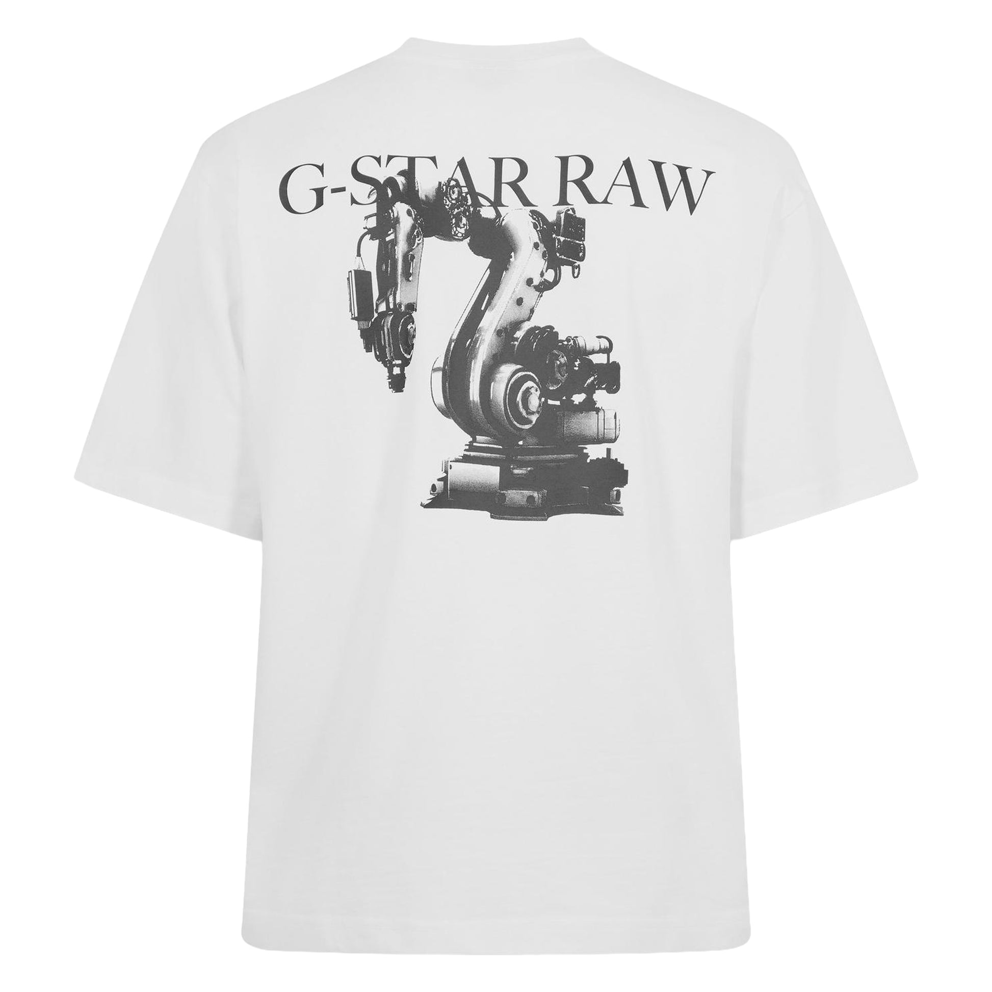 White - Back - G-Star Mens Industrial Graphic T-Shirt