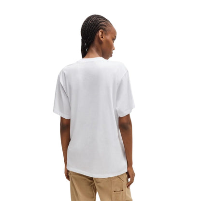 White - Back - Hugo Womens-Ladies Embroidered Logo T-Shirt