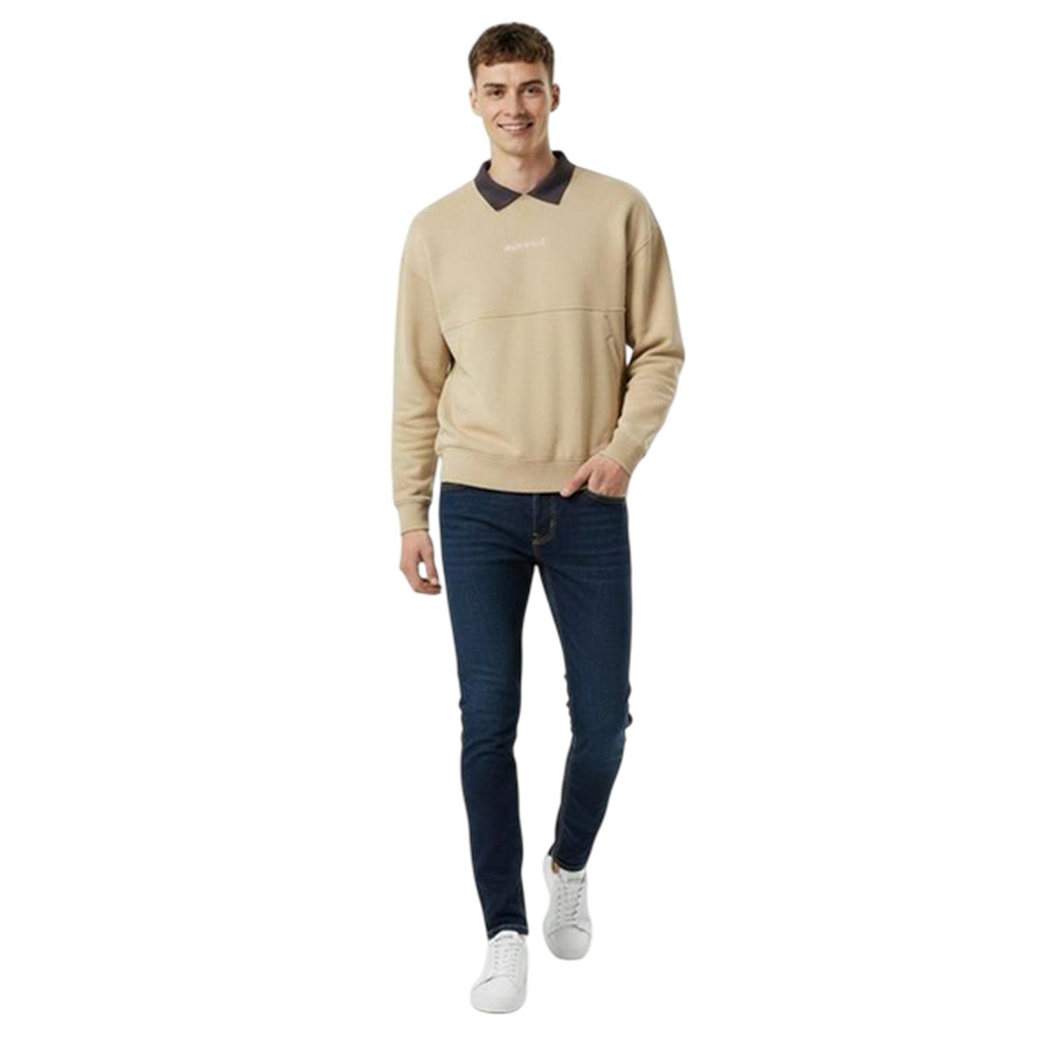 Willow - Pack Shot - Jack Wills Mens Collared Regular Sweatshirt