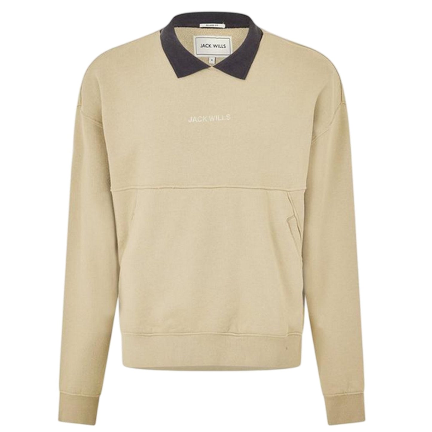 Willow - Front - Jack Wills Mens Collared Regular Sweatshirt