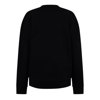 Black - Back - Hugo Womens-Ladies Rhinestone Logo Regular Sweatshirt