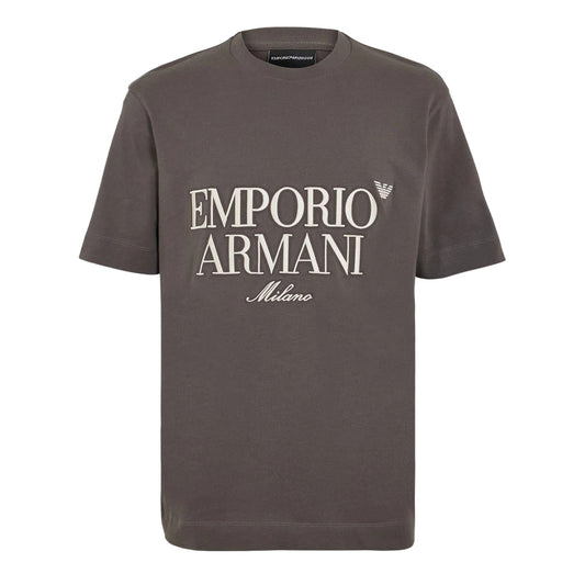 Kambaba - Front - Emporio Armani EA7 Mens Milano Crew Neck T-Shirt