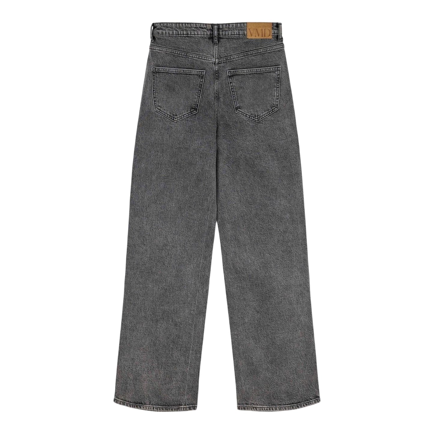 Mid Grey - Back - Vero Moda Womens-Ladies Denim Relaxed Fit Jeans