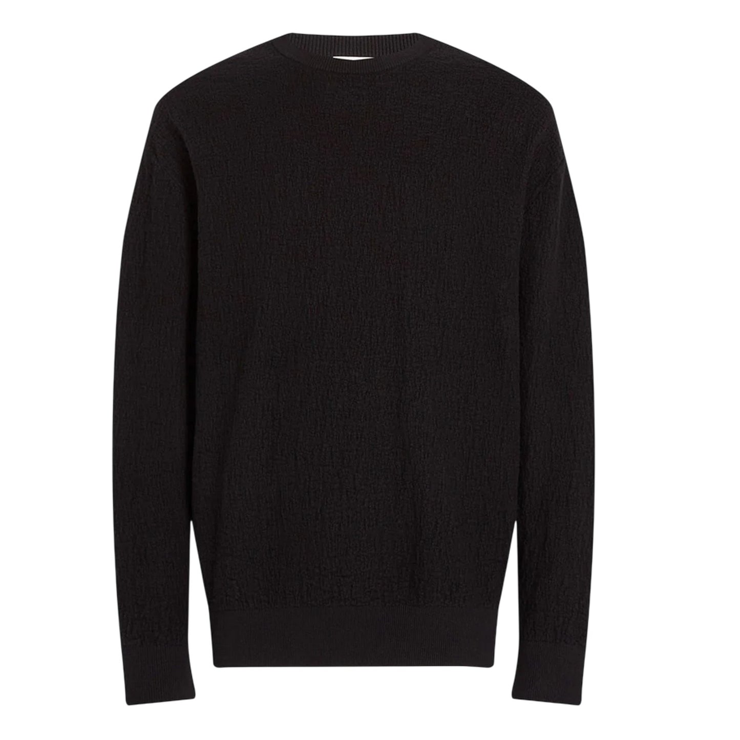 Black - Front - Calvin Klein Mens Jacquard Crew Neck Sweatshirt