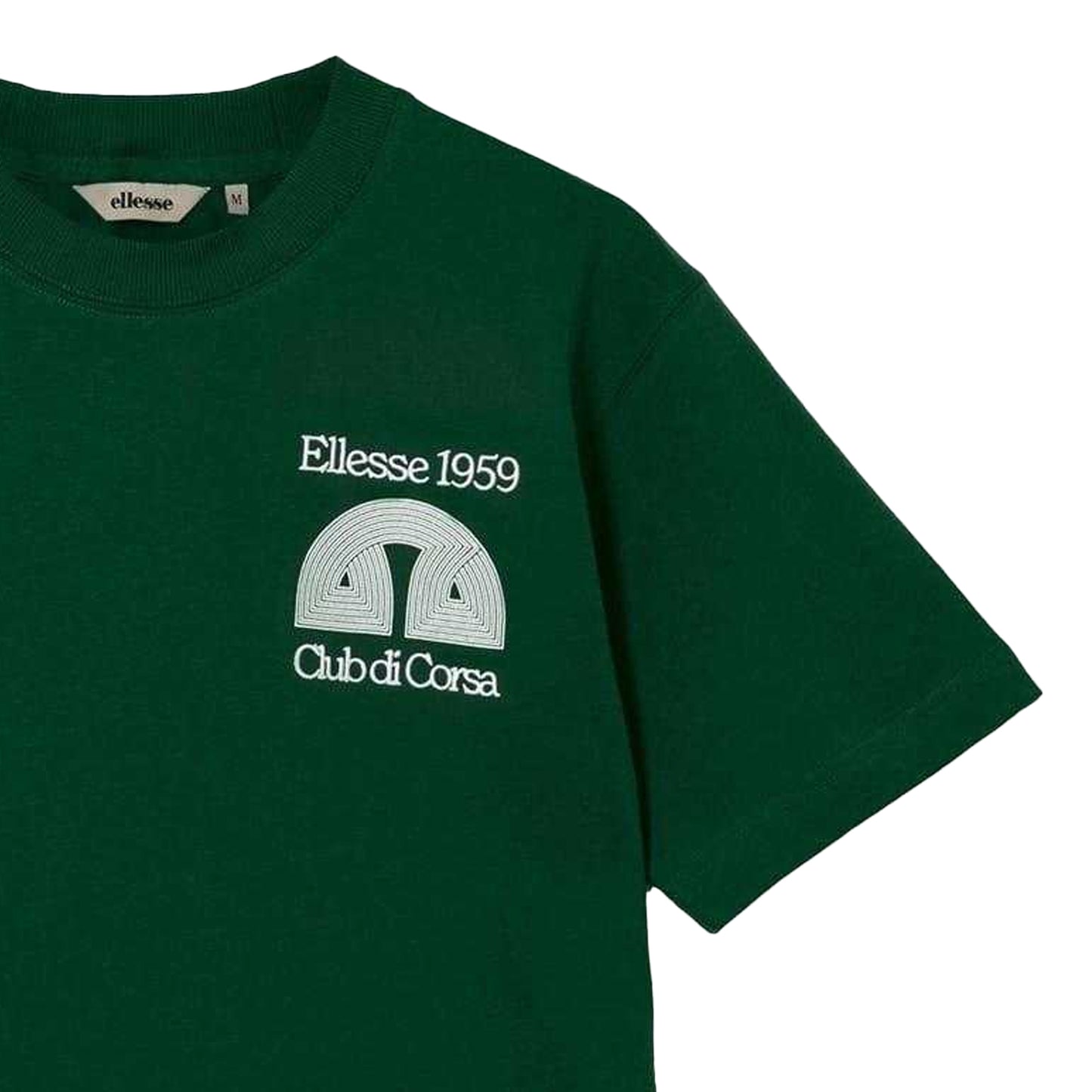 Dark Green - Side - Ellesse Mens Club Di Corsa T-Shirt