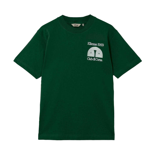 Dark Green - Front - Ellesse Mens Club Di Corsa T-Shirt