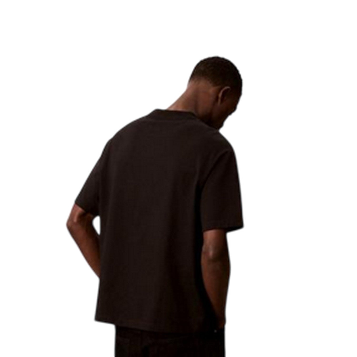 Black - Back - Calvin Klein Mens Graphic Relaxed Fit T-Shirt