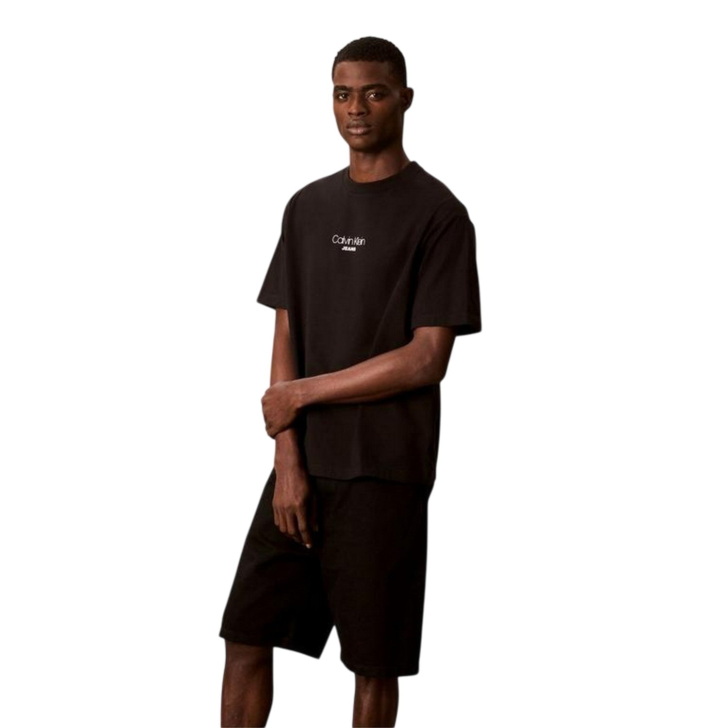 Black - Lifestyle - Calvin Klein Mens Graphic Relaxed Fit T-Shirt