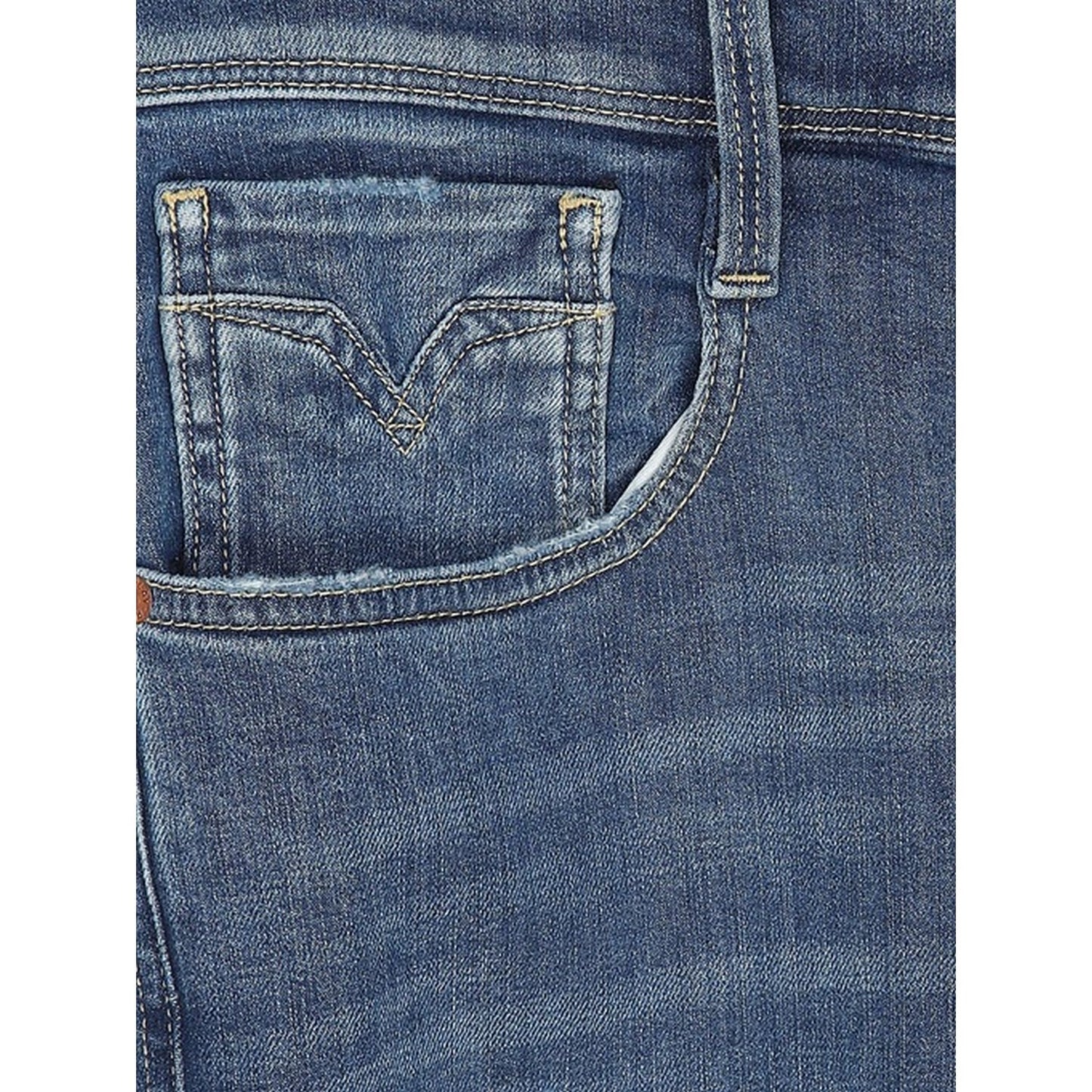 Blue - Side - Replay Mens Anbass Cotton Slim Jeans