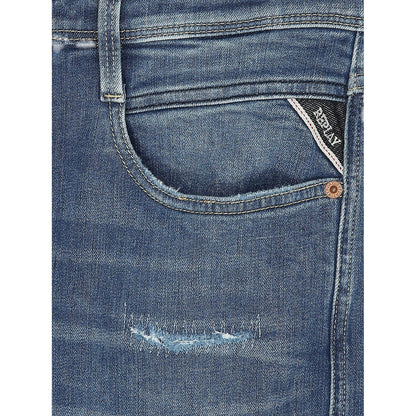 Blue - Lifestyle - Replay Mens Anbass Cotton Slim Jeans