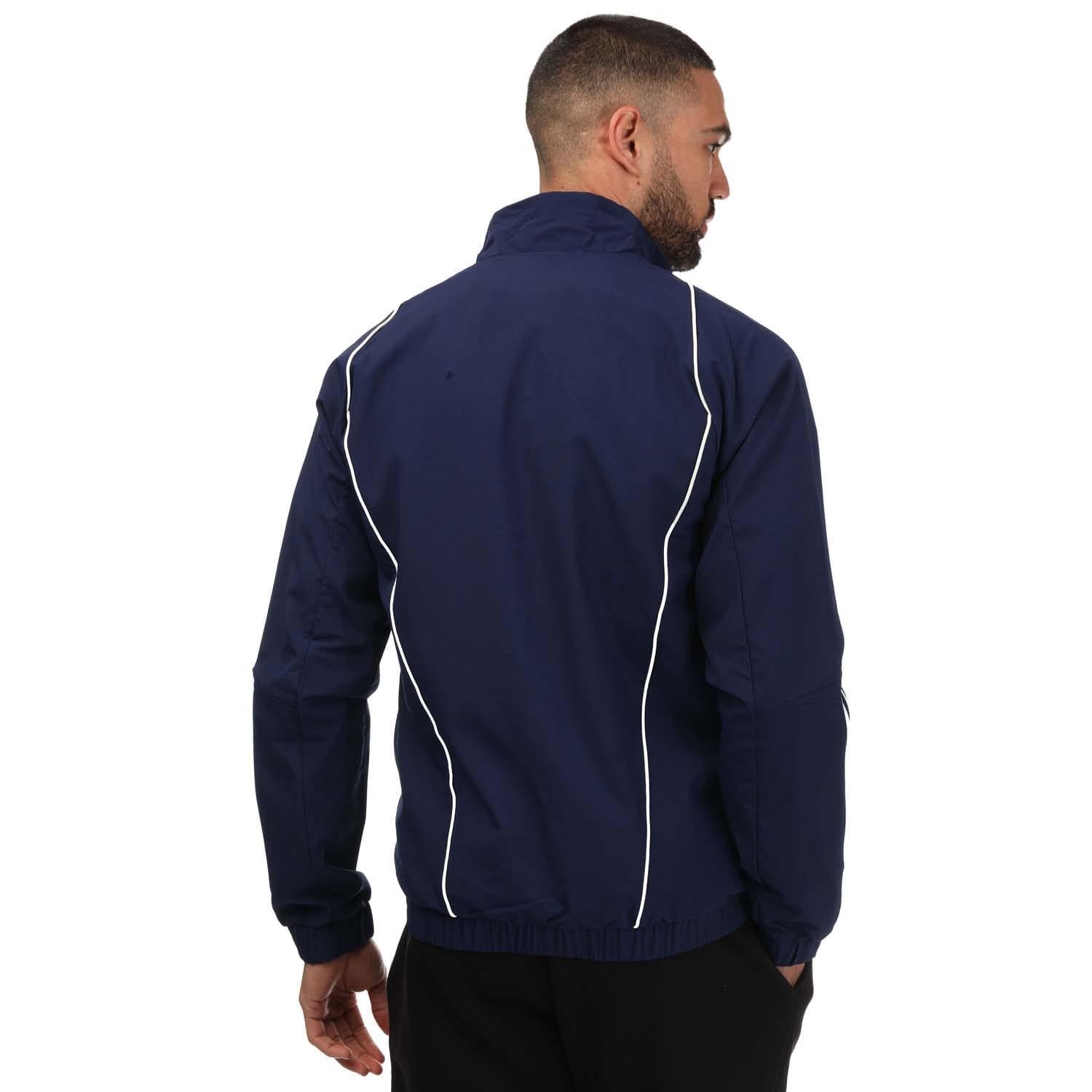 Blue - Back - Adidas Mens Tiro 23 Italy Presentation Track Top