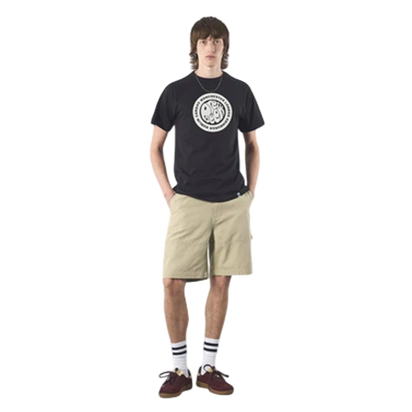 Black - Pack Shot - Pretty Green Mens Tour Logo T-Shirt