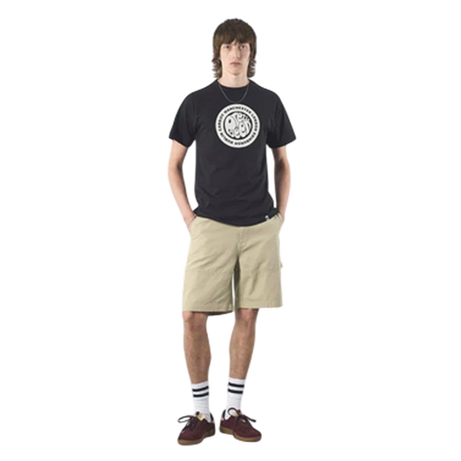 Black - Pack Shot - Pretty Green Mens Tour Logo T-Shirt