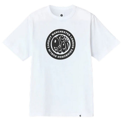 White - Front - Pretty Green Mens Tour Logo T-Shirt