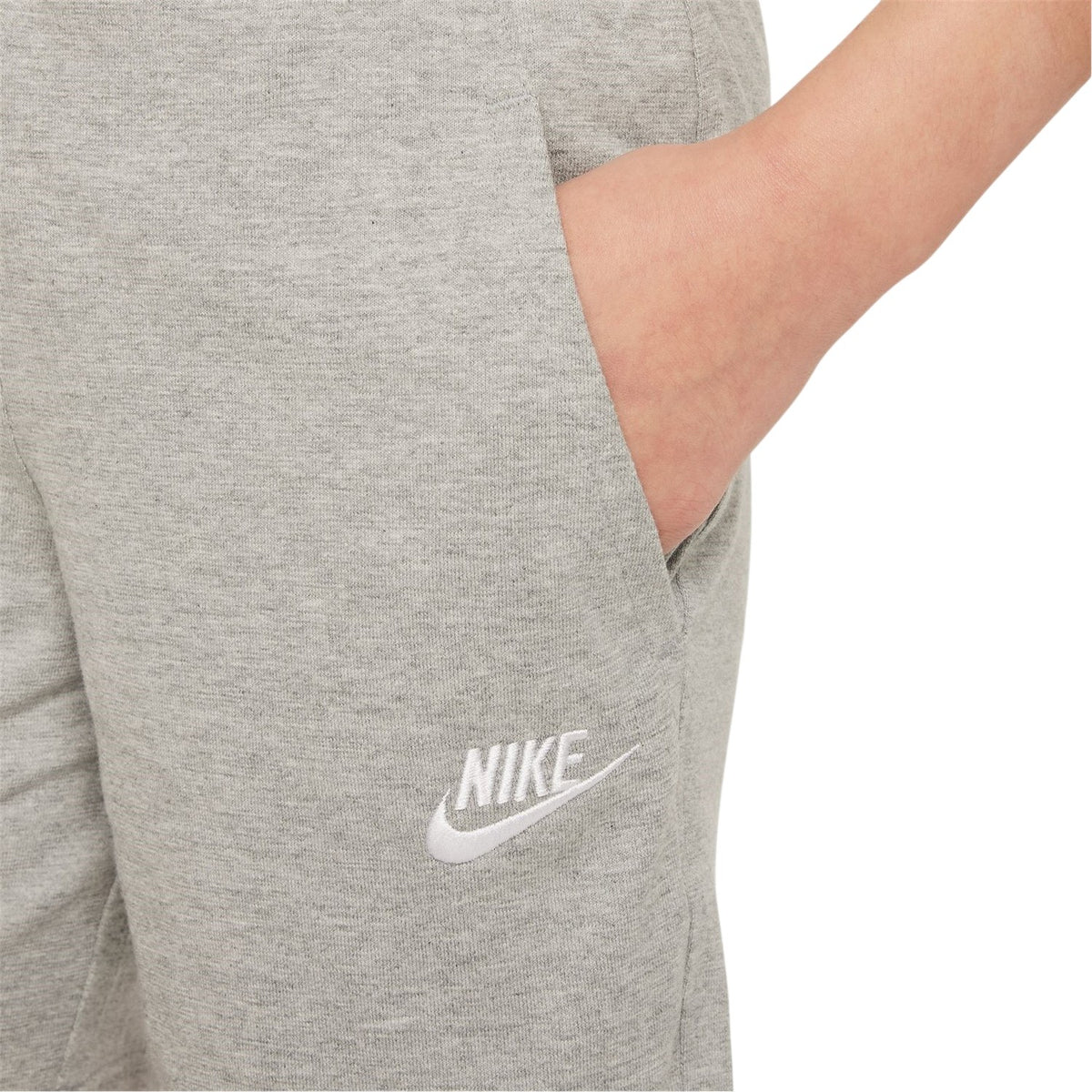 Grey-Black - Side - Nike Boys Logo Jersey Shorts