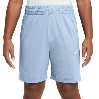 Hydro Blue - Front - Nike Boys Logo Jersey Shorts