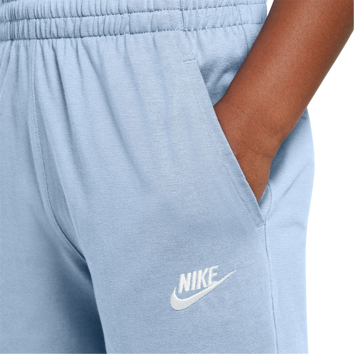 Hydro Blue - Side - Nike Boys Logo Jersey Shorts