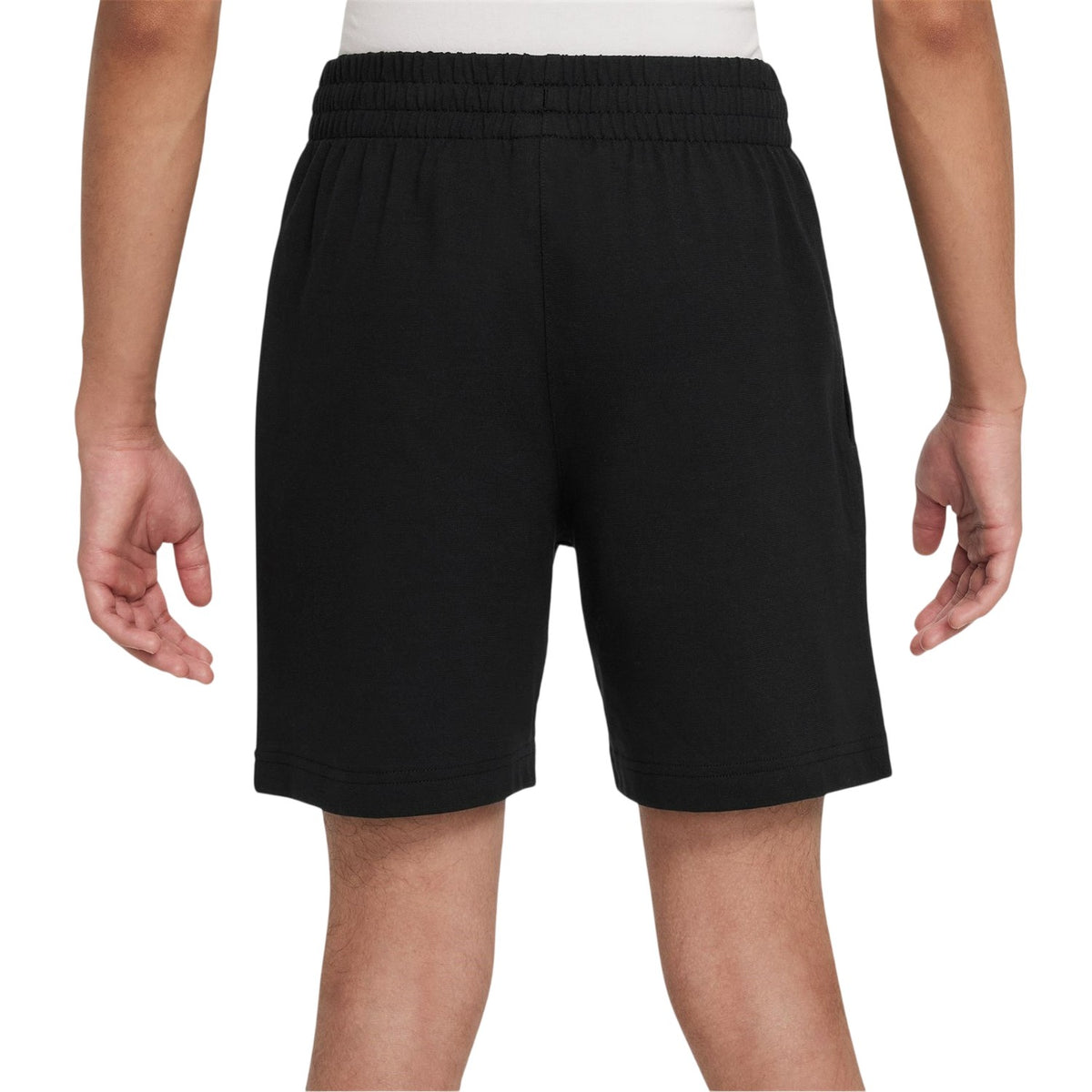 Black-White - Back - Nike Boys Logo Jersey Shorts