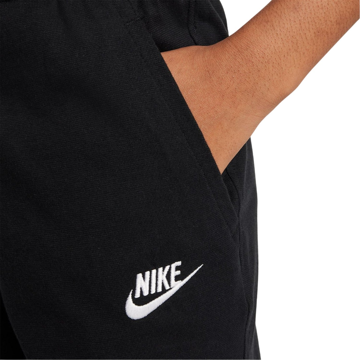 Black-White - Side - Nike Boys Logo Jersey Shorts