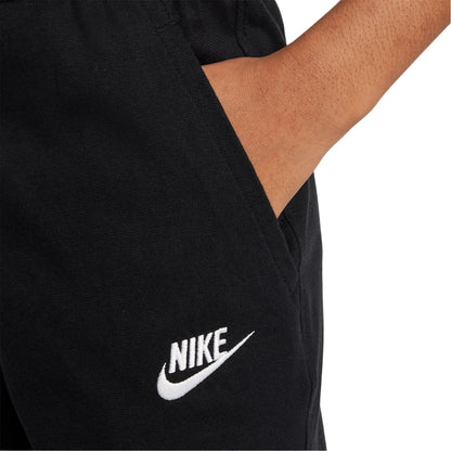 Black-White - Side - Nike Boys Logo Jersey Shorts