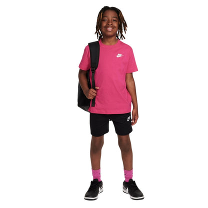 Black-White - Lifestyle - Nike Boys Logo Jersey Shorts
