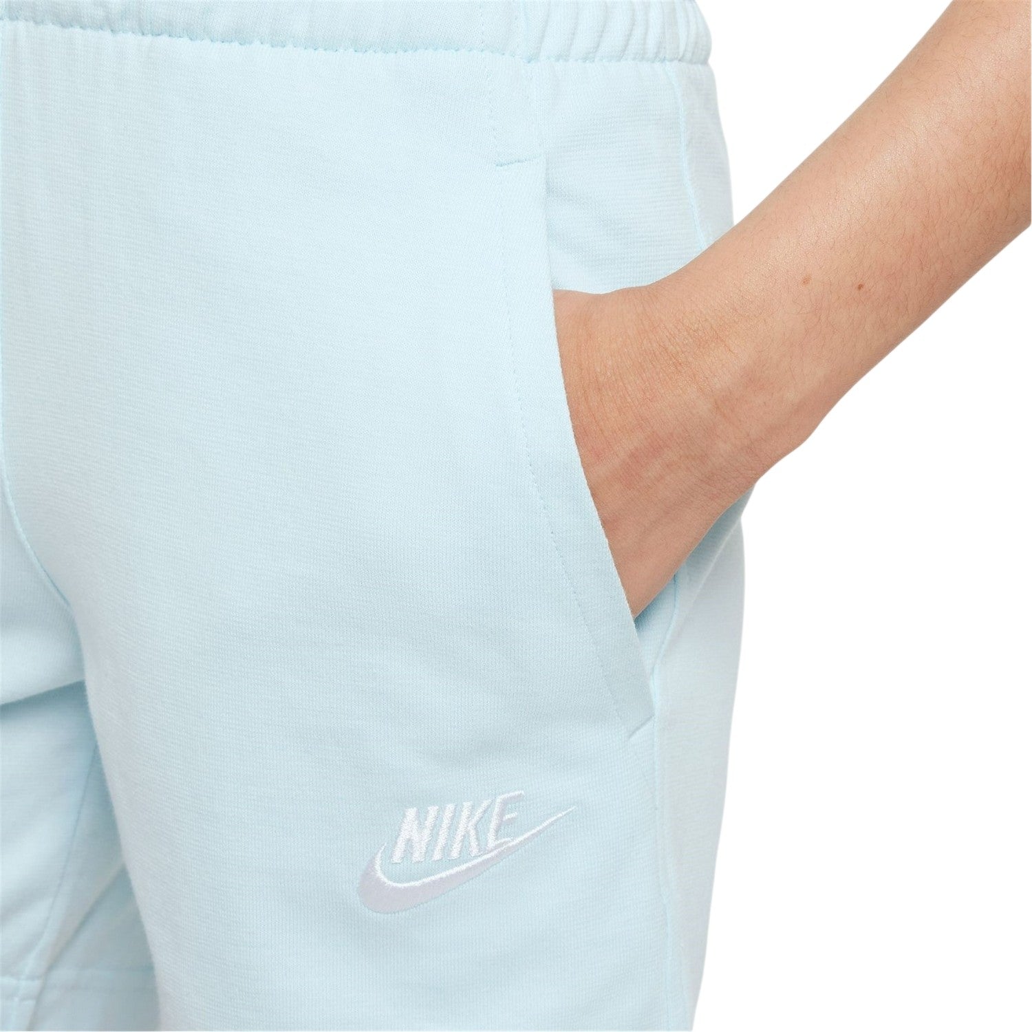 Glacier Blue - Side - Nike Boys Logo Jersey Shorts