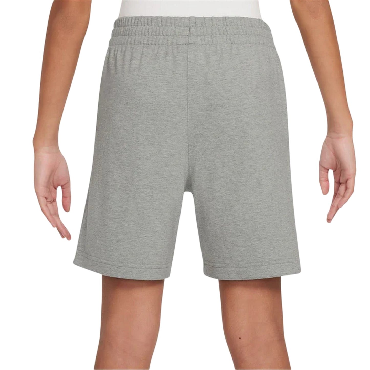 Grey-Black - Back - Nike Boys Logo Jersey Shorts