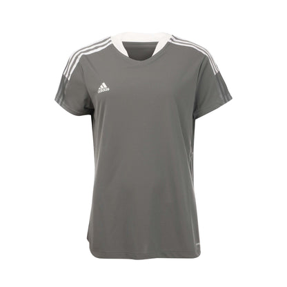 Grey - Front - Adidas Womens-Ladies Tiro 21 Training Jersey