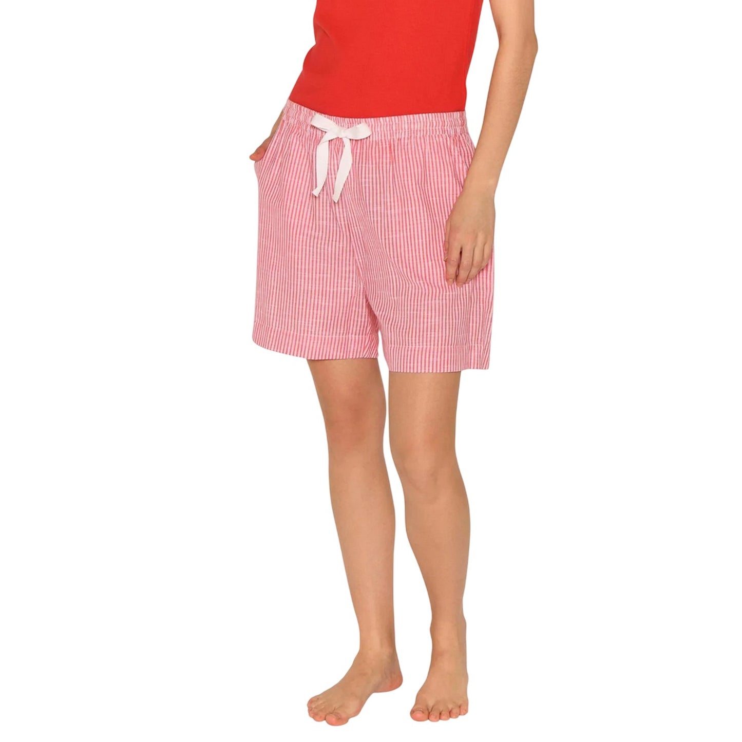Bittersweet - Side - CCDK Copenhagen Womens-Ladies Vicy Striped Pyjama Shorts