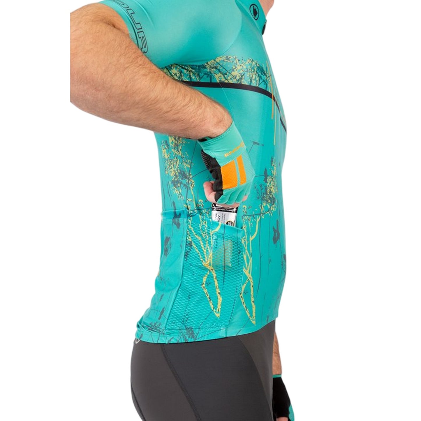 Blue - Lifestyle - Endura Mens Endura FS260 Abstract Cycling Jersey
