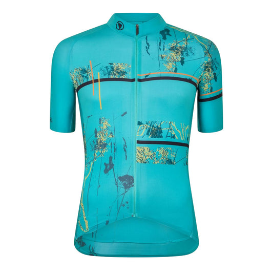 Blue - Front - Endura Mens Endura FS260 Abstract Cycling Jersey