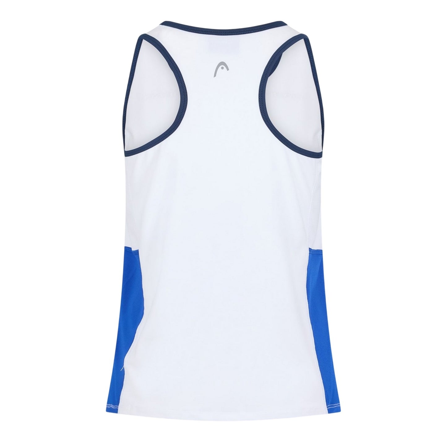 White-Blue - Back - Head Womens-Ladies Scoop Neck Slim Tank Top