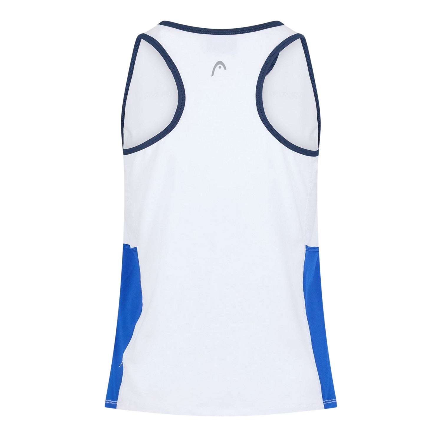 White-Blue - Back - Head Womens-Ladies Scoop Neck Slim Tank Top