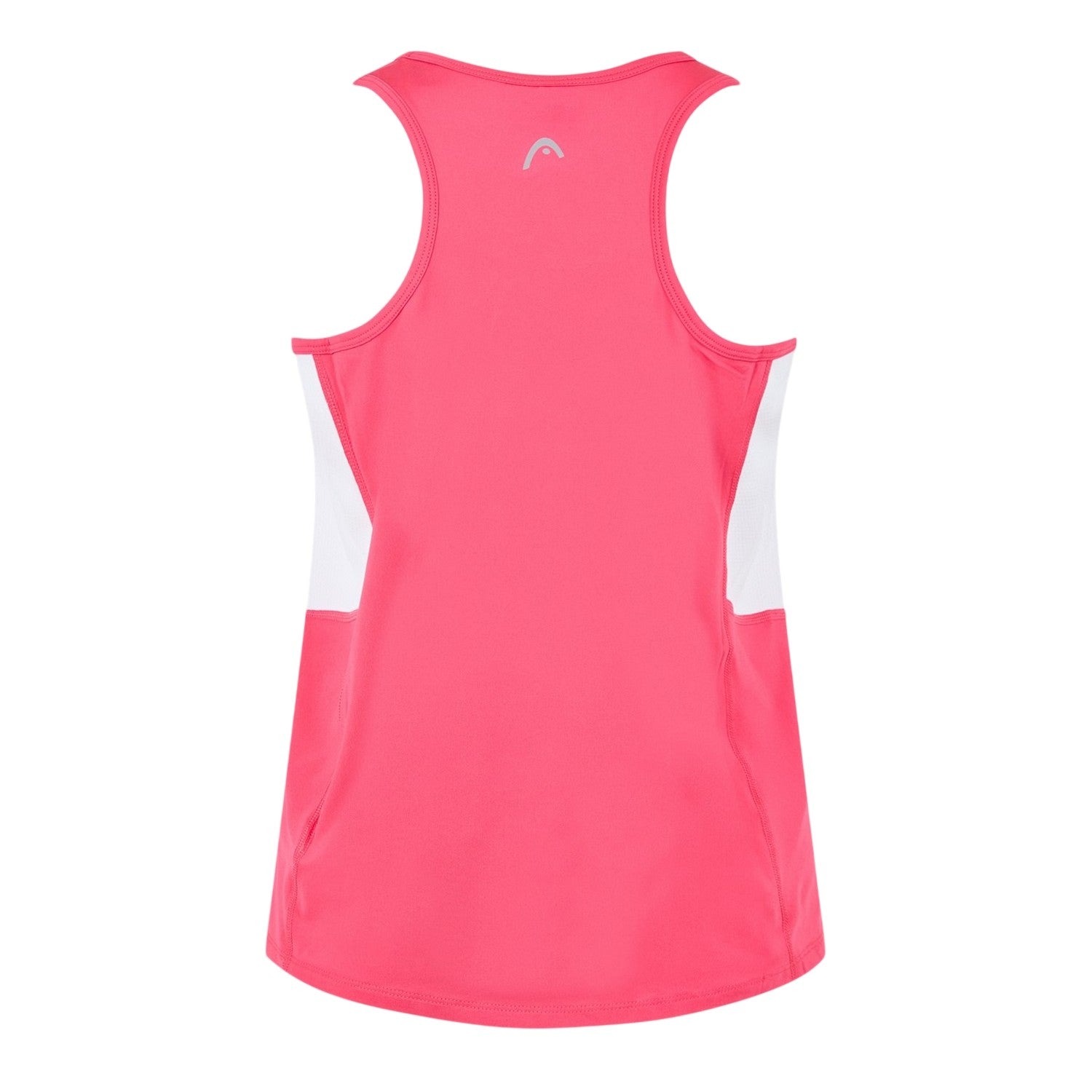 Pink - Back - Head Womens-Ladies Scoop Neck Slim Tank Top