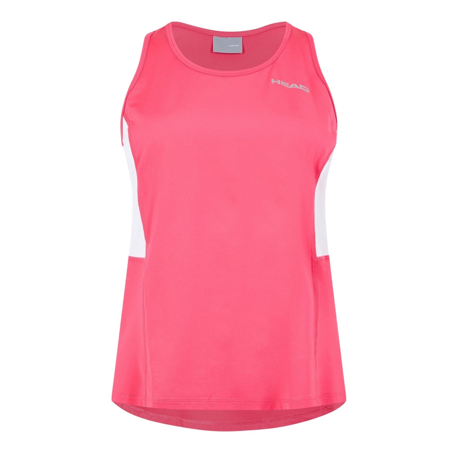 Pink - Front - Head Womens-Ladies Scoop Neck Slim Tank Top