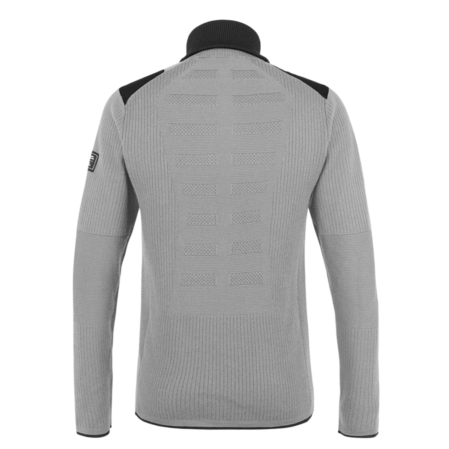 Heather - Back - Salewa Mens Zip Neck Slim Fleece Top