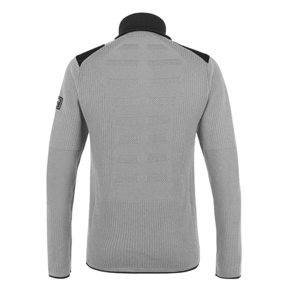Heather - Back - Salewa Mens Zip Neck Slim Fleece Top
