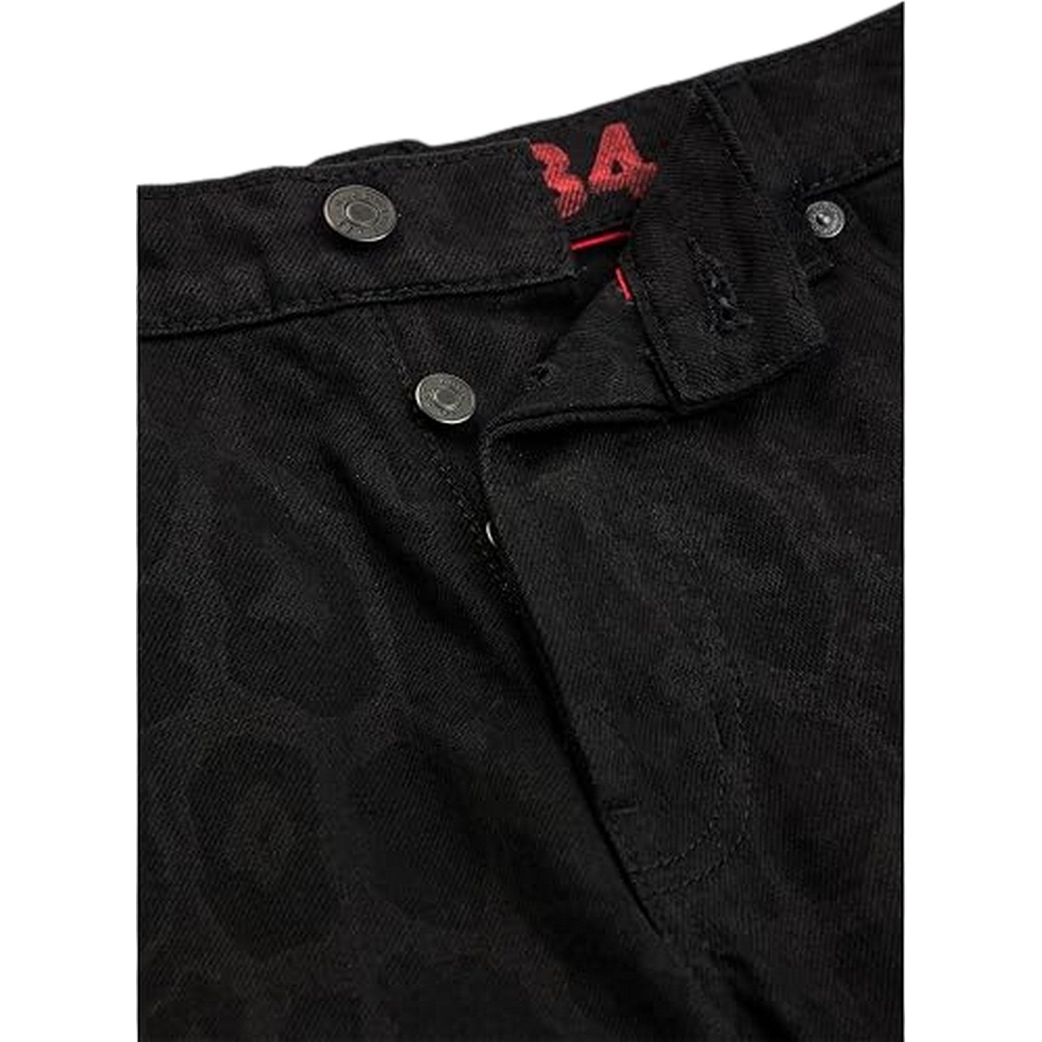 Black - Side - Hugo Mens 5 Pockets Slim Jeans