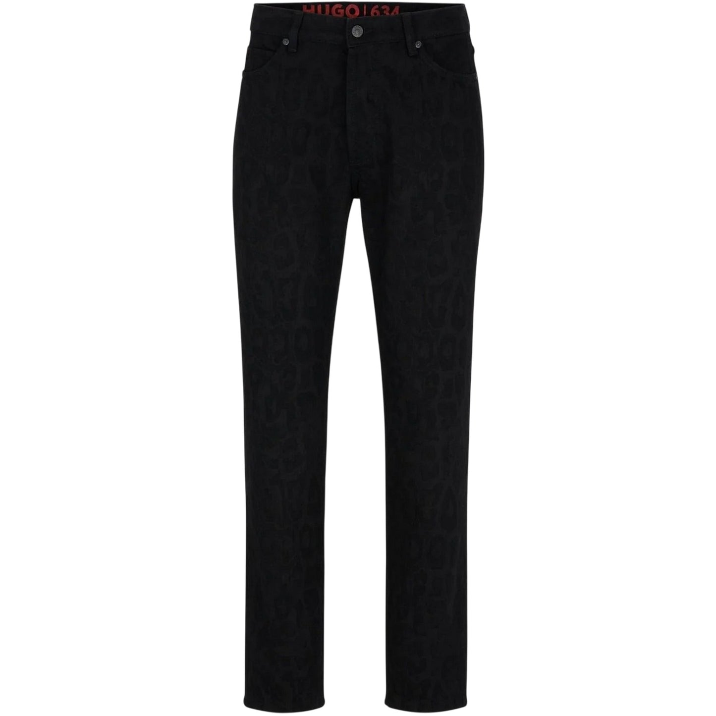 Black - Front - Hugo Mens 5 Pockets Slim Jeans