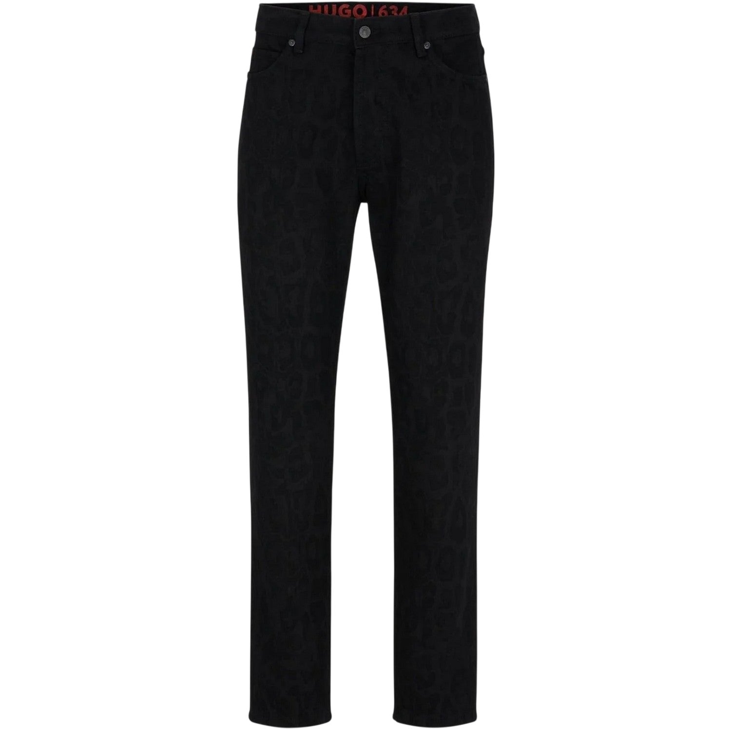 Black - Front - Hugo Mens 5 Pockets Slim Jeans
