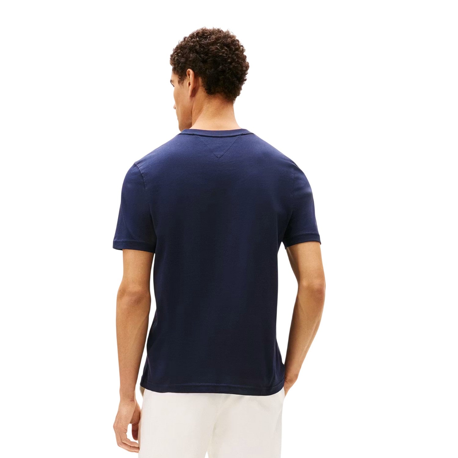 Desert Sky - Back - Tommy Hilfiger Mens Flag Embroidered T-Shirt