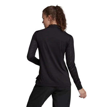 Black - Back - Adidas Womens-Ladies Terrex Multi Half Zip Long-Sleeved Top